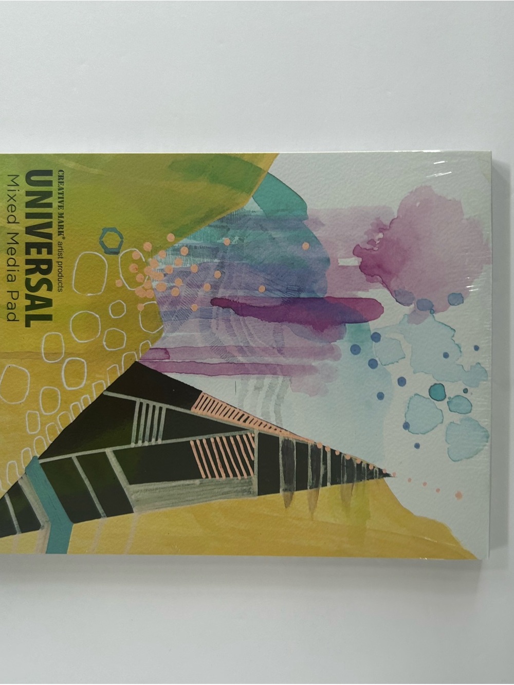 Universal Mixed Media Pad Yellow Green Cover